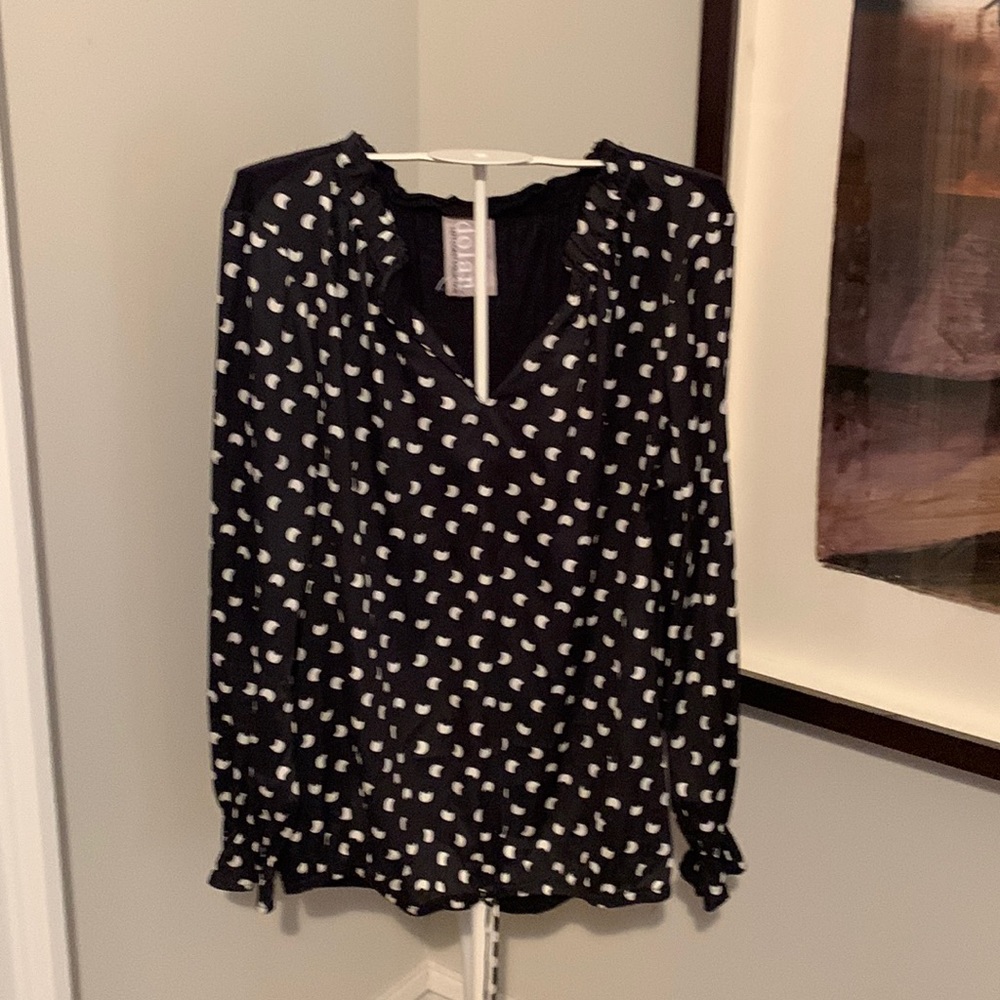 Dolan left coast collection for Anthropologie poly and rayonspandex blouse. NWOT